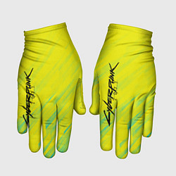 Перчатки Cyberpunk 2077: Yellow цвета 3D-принт — фото 1