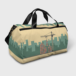 Сумки спортивные Стройка, цвет: 3D-принт