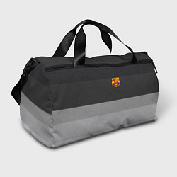 Сумки спортивные ФК Барселона: Серый стиль, цвет: 3D-принт