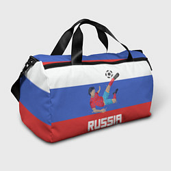 Сумки спортивные Russia Footballer, цвет: 3D-принт