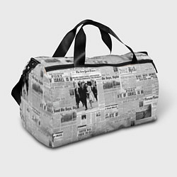 Сумки спортивные Газета Newspaper, цвет: 3D-принт