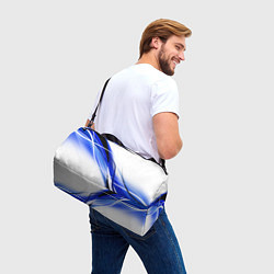 Сумки спортивные GEOMETRY STRIPES BLUE, цвет: 3D-принт — фото 2