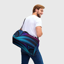 Сумки спортивные НЕОНОВЫЙ ПОЛОСЫ, цвет: 3D-принт — фото 2