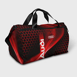 Сумки спортивные AUDI АУДИ SPORT СПОРТ RED AND BLACK, цвет: 3D-принт