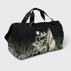 Сумки спортивные Человек-бензопила и Демон-акула, цвет: 3D-принт