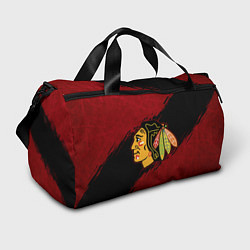 Сумки спортивные Chicago Blackhawks, Чикаго Блэкхокс, цвет: 3D-принт