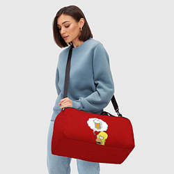 Сумки спортивные Гомер думает о пиве Симпсоны Simpsons, цвет: 3D-принт — фото 2