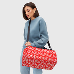 Сумки спортивные Red Pattern Dope Camo Dope Street Market Спина, цвет: 3D-принт — фото 2