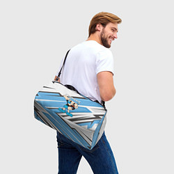 Сумки спортивные Cuphead синяя чашечка, цвет: 3D-принт — фото 2