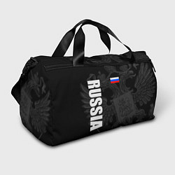 Сумки спортивные RUSSIA - BLACK EDITION, цвет: 3D-принт