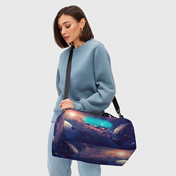 Сумки спортивные Stellaris космический корабль на фоне астероидов, цвет: 3D-принт — фото 2