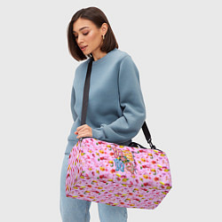 Сумки спортивные Слово МАМА в цветочках, цвет: 3D-принт — фото 2