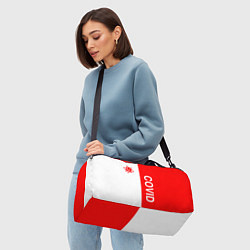 Сумки спортивные COVID - ВИРУС, цвет: 3D-принт — фото 2