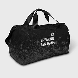 Сумки спортивные Breaking Benjamin glitch на темном фоне: символ св, цвет: 3D-принт