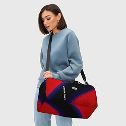 Сумки спортивные Land Rover красный карбон, цвет: 3D-принт — фото 2