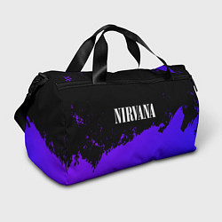 Спортивная сумка Nirvana purple grunge