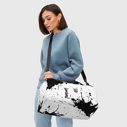 Сумки спортивные Manowar и рок символ на светлом фоне, цвет: 3D-принт — фото 2