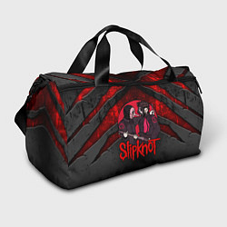 Сумки спортивные Slipknot black and red, цвет: 3D-принт