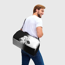 Сумки спортивные Пауэр - Брызги - Человек-бензопила, цвет: 3D-принт — фото 2