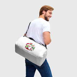 Сумки спортивные Дед Мороз и снеговик с подарками, цвет: 3D-принт — фото 2