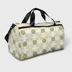 Сумки спортивные Абстрактный цветок и ажурный орнамент, цвет: 3D-принт
