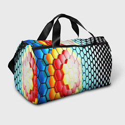 Сумки спортивные Shape abstract color, цвет: 3D-принт