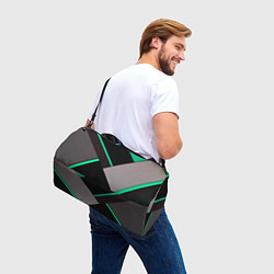 Сумки спортивные Спортивная геометрия линии, цвет: 3D-принт — фото 2