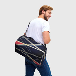 Сумки спортивные Полосатая абстракция, цвет: 3D-принт — фото 2