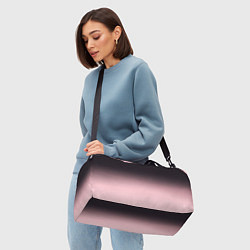 Сумки спортивные Градиент: от черного к розовому, цвет: 3D-принт — фото 2