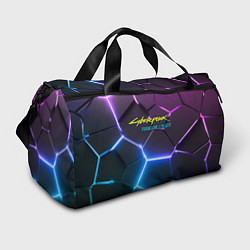 Сумки спортивные Cyberpunk 2077 phantom liberty neon, цвет: 3D-принт