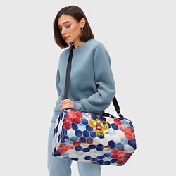 Сумки спортивные Герб России объемные плиты, цвет: 3D-принт — фото 2