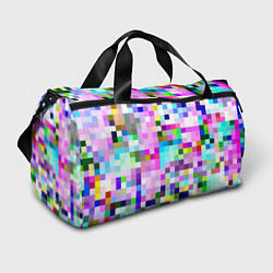 Спортивная сумка Пиксельная яркая абстракция