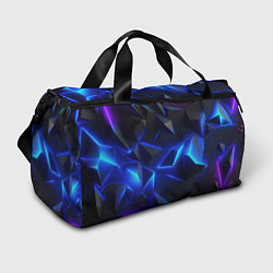 Сумки спортивные Blue dark neon, цвет: 3D-принт