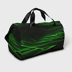 Спортивная сумка Green lines abstract