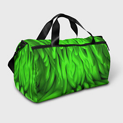 Сумки спортивные Зеленая абстрактная текстура, цвет: 3D-принт