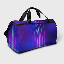 Сумки спортивные Neon glow - vaporwave - strips, цвет: 3D-принт