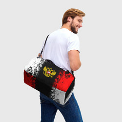 Сумки спортивные Россия герб краски, цвет: 3D-принт — фото 2