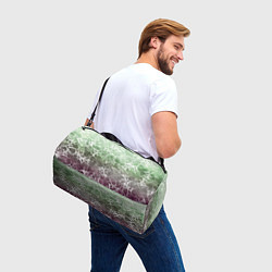 Сумки спортивные Абстракция - spider web on purple-green background, цвет: 3D-принт — фото 2