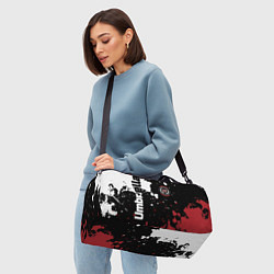 Сумки спортивные Umbrella Security на спортивном красно бело чёрном, цвет: 3D-принт — фото 2