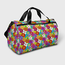 Сумки спортивные Floral multicolour, цвет: 3D-принт