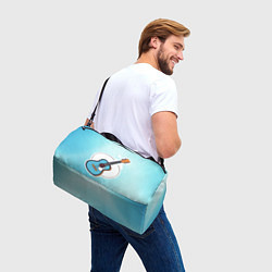 Сумки спортивные Гитара шестиструнная бирюзовая, цвет: 3D-принт — фото 2