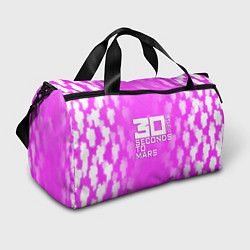 Сумки спортивные 30 seconds to mars pink, цвет: 3D-принт