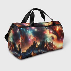 Сумки спортивные Space landscape with mountains, цвет: 3D-принт
