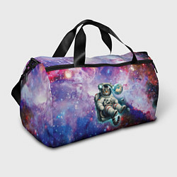 Сумки спортивные Brave cat in space - ai art, цвет: 3D-принт