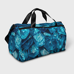 Спортивная сумка Голубой камень апатит - текстура