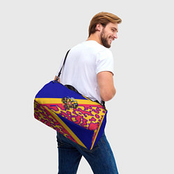 Сумки спортивные Герб империи и крупный красный пиксельный камуфляж, цвет: 3D-принт — фото 2