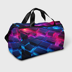 Сумки спортивные Неоновые абстрактные слитки, цвет: 3D-принт