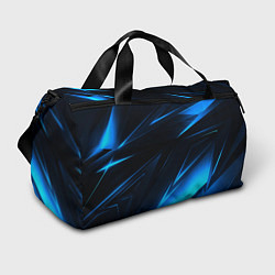 Сумки спортивные Грани неоновые текстура, цвет: 3D-принт