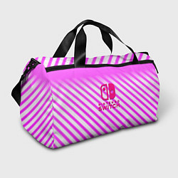 Сумки спортивные Nintendo pink line, цвет: 3D-принт