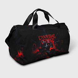 Сумки спортивные Cannibal Corpse кровавый череп, цвет: 3D-принт